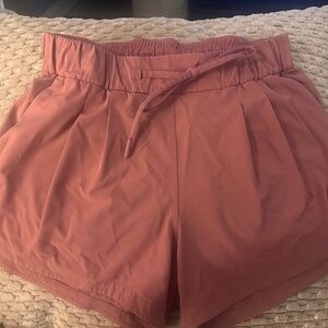 Lululemon drawstring pull-on shorts- dusty pink- SIZE 2